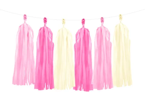 Tassel guirlande ROSA mix