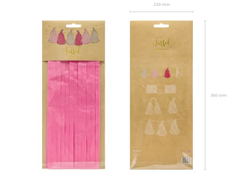 Tassel guirlande ROSA mix
