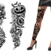 Tattoo Strømpebukser - Halloween