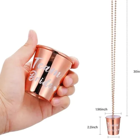 Team Bride shotglas i rosegold