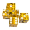 Terninger D6 akryl Casino - Gul