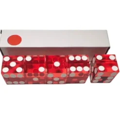 Terninger D6 akryl Casino - Rød