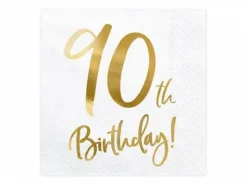 90 th Birthday Servietter