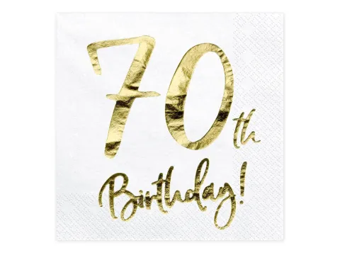 70 th Birthday servietter