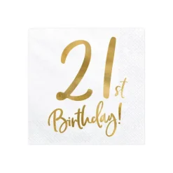 21 th Birthday servietter
