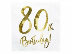 80 th Birthday servietter