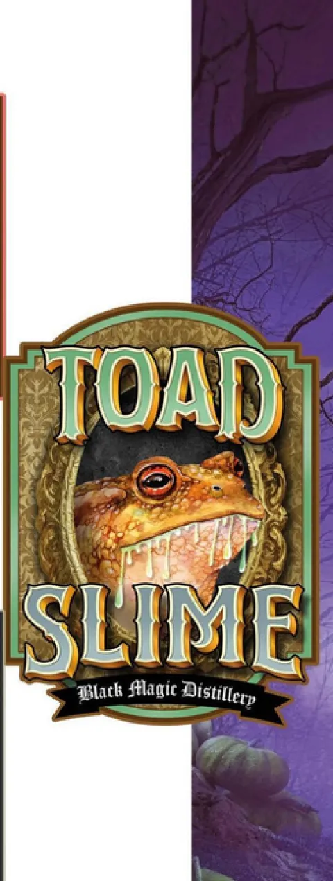 Toad Slime flaske etiket
