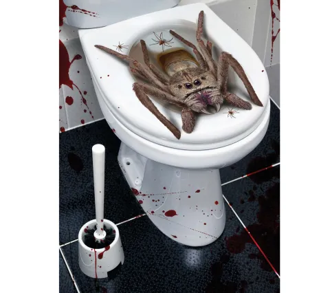 Toilet dekoration - Edderkop