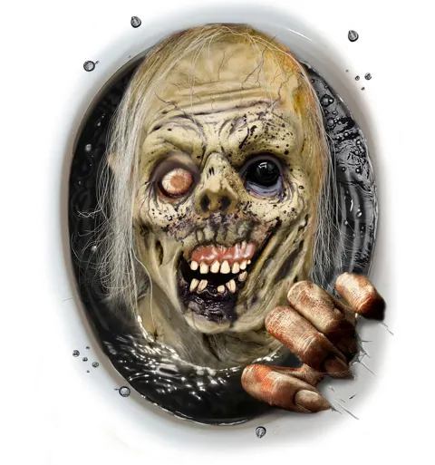Toilet dekoration - Zombie
