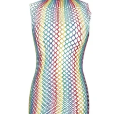 T-shirt i multifarvet mesh