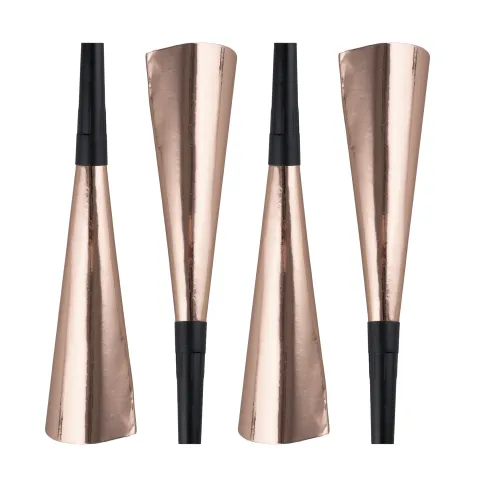 Tudehorn i rosegold 4 stk