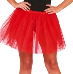 Tylskørt i Rød