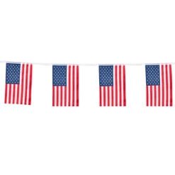 USA flag guirlande i stof