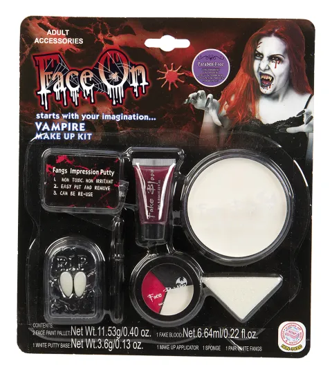 Vampyr makeup kit inkl. tænder