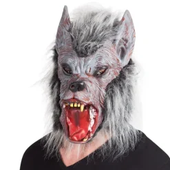 Varulv maske i grå latex