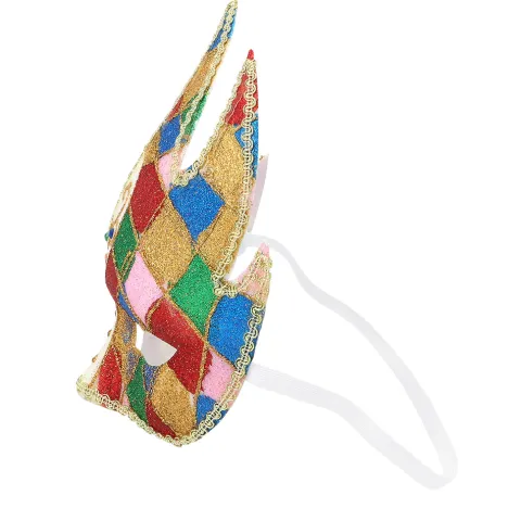 Venetiansk harlekin maskerade maske
