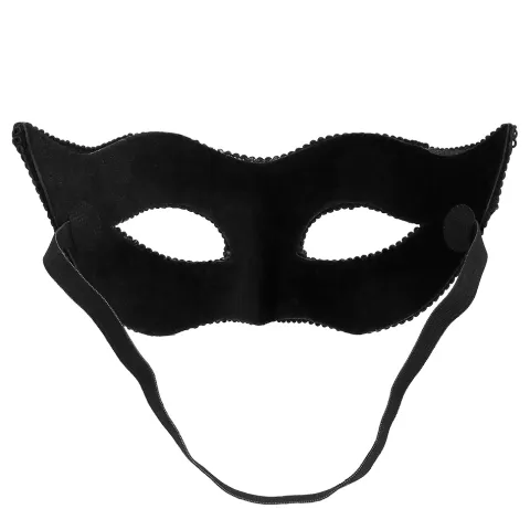 Venetiansk maske sort med paliettter