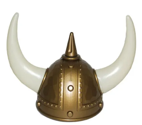 Vikinghjelm med horn