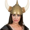 Vikinghjelm med horn plys