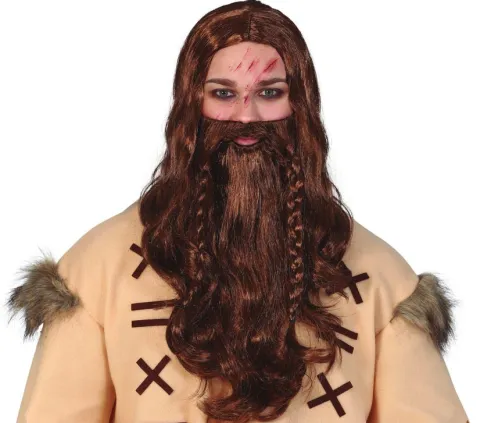 Viking paryk og fuldskæg