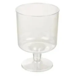 Vinglas på fod i klar plast, 10stk. 20 cl.
