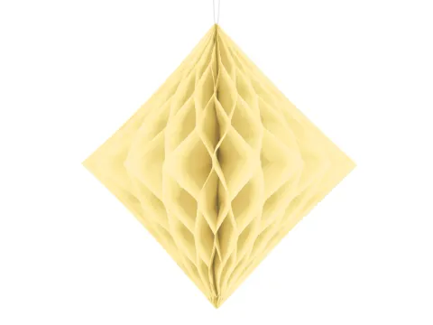 Væv diamant 30 cm i Creme-Elfenbensfarve