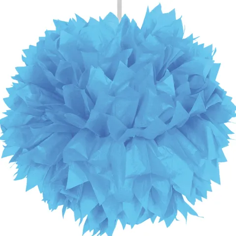 Væv pompom ø 30 cm Lyseblå