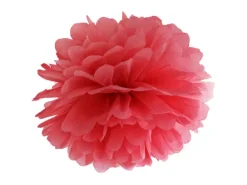 Væv pompom ø 25 cm Rød