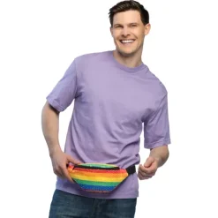 Waist bag Sequins rainbow