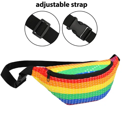 Waist bag Sequins rainbow