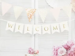 Welcome kartonbanner